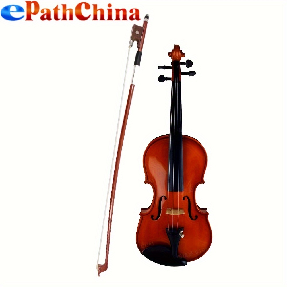 

4/4 Archet de violon en crin de cheval, bâton en bois, poignée en plastique, accessoires pour violon, instruments