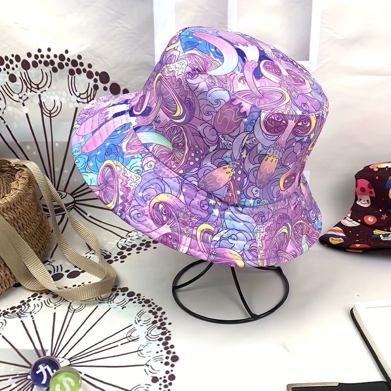 Unisex Colorful Mushroom Cool Hip Hop Bucket Hat Sun Hat For Adult, Shop  The Latest Trends