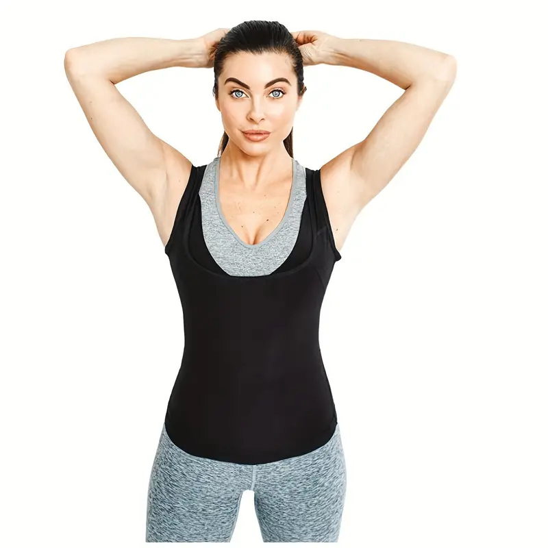 Women Men Hot Sweat Body Shaper Vest Yoga Tummy Control - Temu Canada