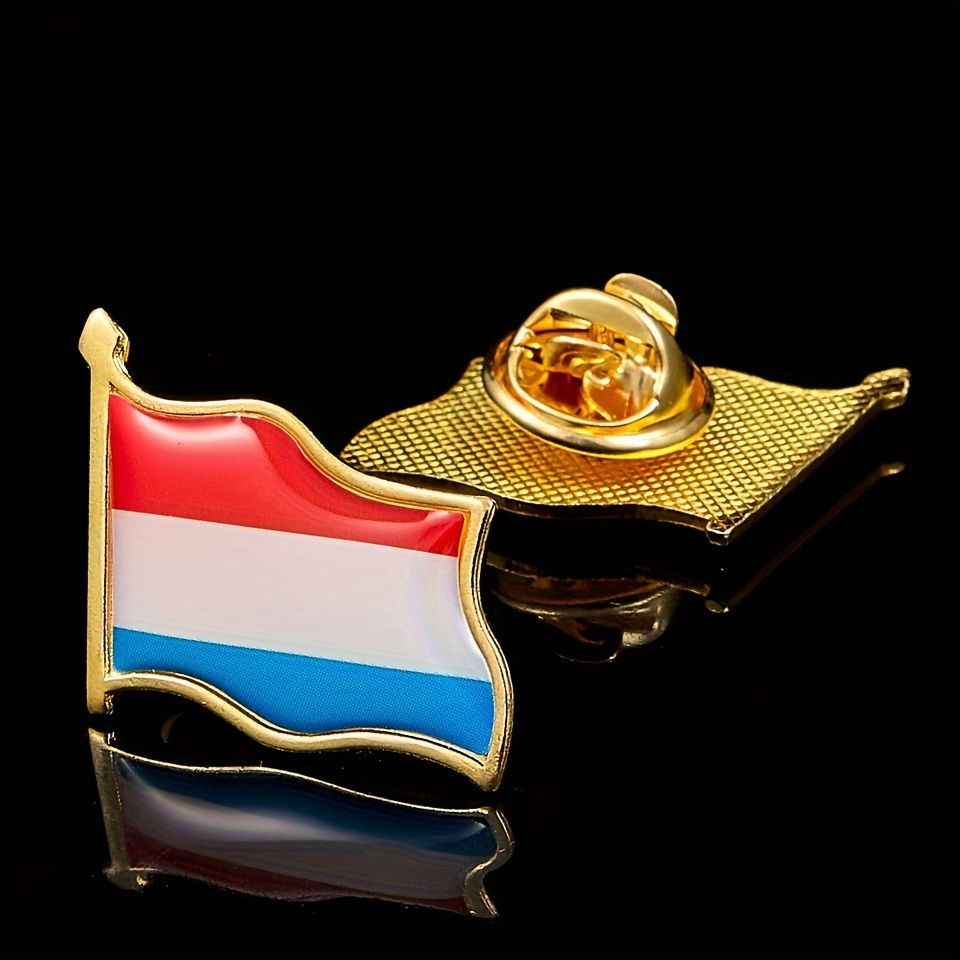 1pc Luxembourg Pin Metal Alloy Badge Lapel Pin Badge Button Brooch Symbol Decoration