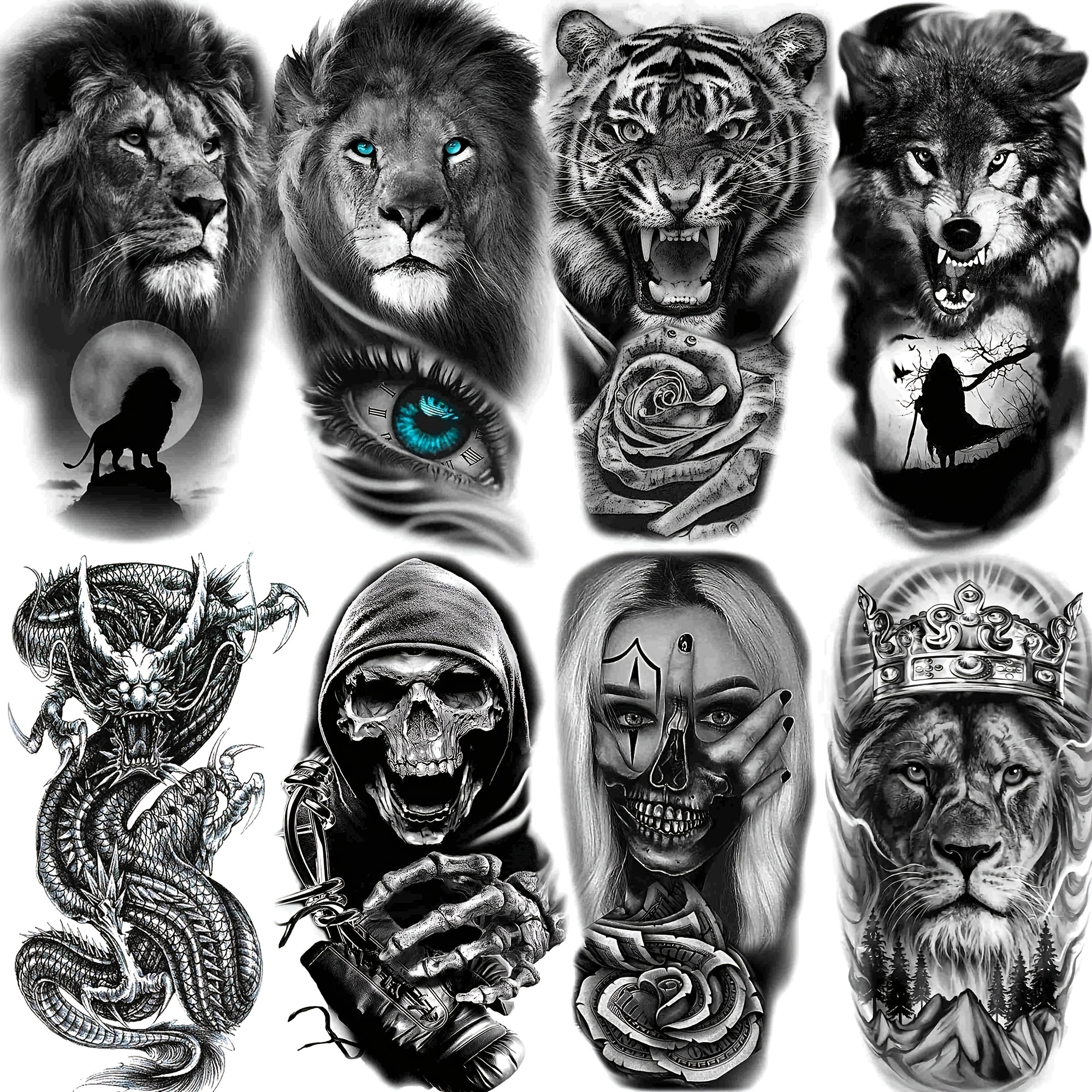 lion tattoos tribal