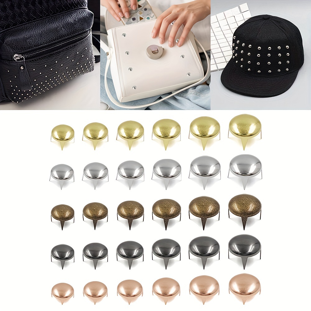 Leather Rivet Buckle Kit With Vintage Metal Studs For - Temu