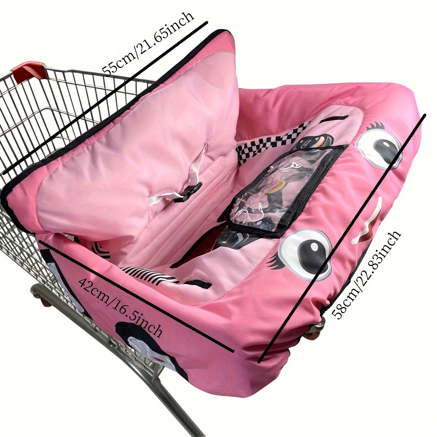 Supermarket Shopping Cart Cushion High Chair Cover, Stroller Protective Pad Cartoon