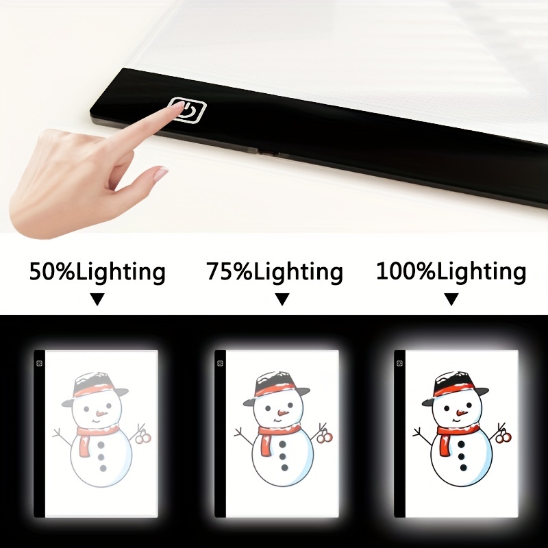 New A3/a4/a5 Three Level Dimmable Led Light Pad Drawing Board Pad Tracing Light  Box Eye Protection Easier For Diamond Painting - Digital Tablets -  AliExpress