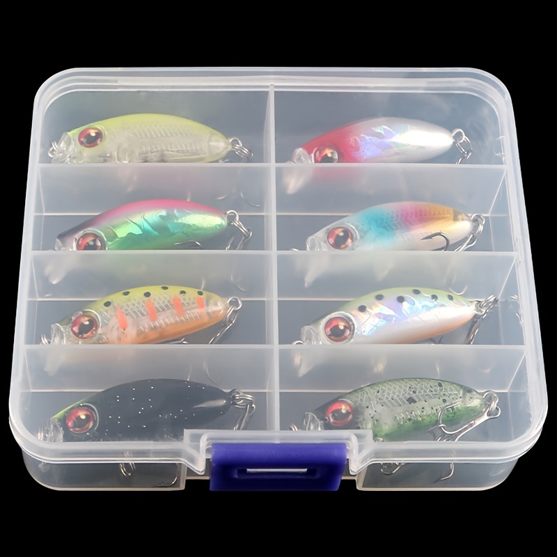 8pcs Premium Topwater Fishing Lures Kit - Floating Minnow Bait for  Freshwater and Saltwater Fishing - 4cm/3.1g Artificial Bait with Lifelike  Design an