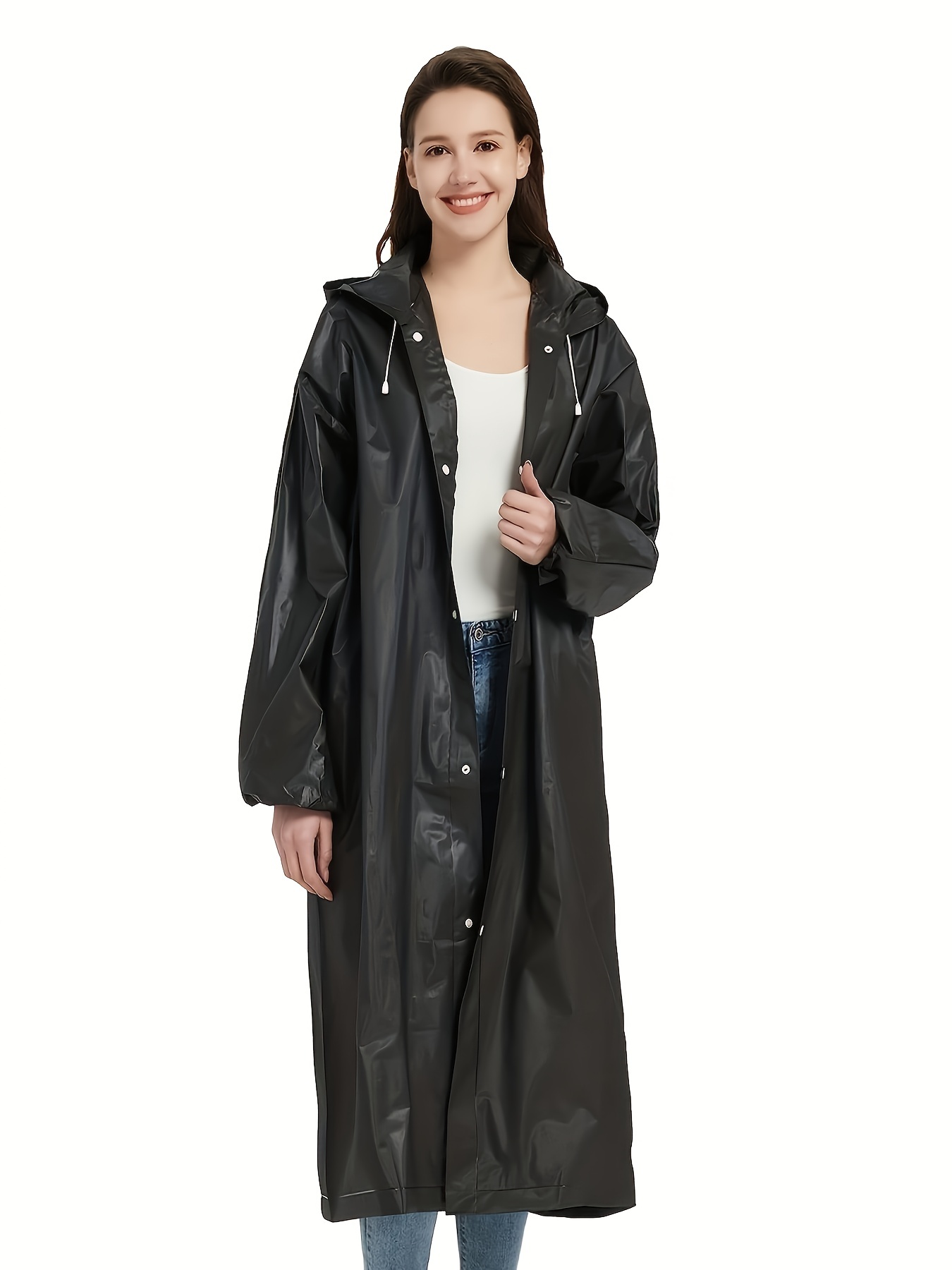Reusable Hooded Hooded Raincoats Adults Reusable Eva Rain - Temu Australia