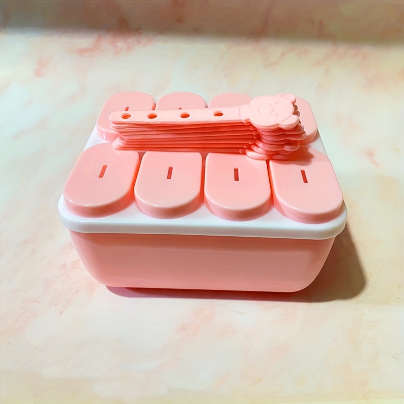 Ice Cream Mold, Homemade Popsicle Mold With Storage Box, 8 Compartment  Popsicle Mold, Ice Popsicle Mold, Ice Cube Making Tools, Ice Lolly Popsicle  Boxes, Kitchen Tools, Back To Schools Supplies - Temu