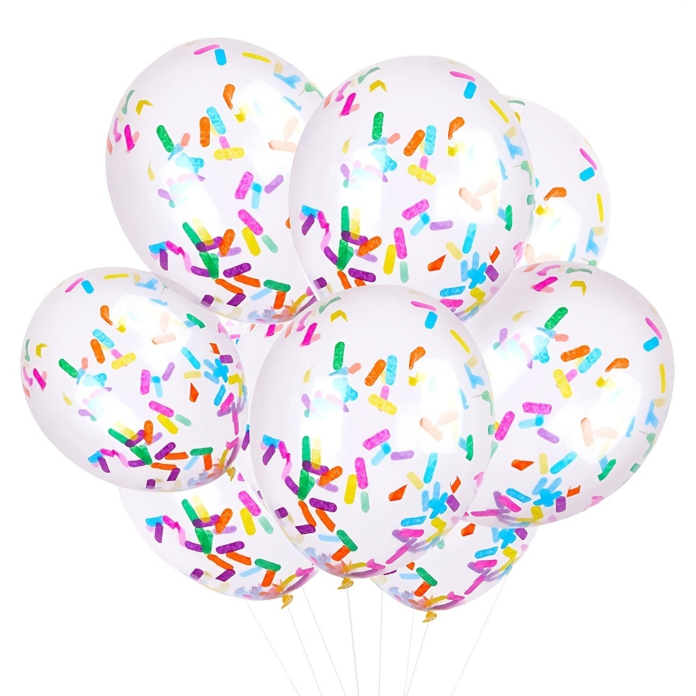24pc Birthday Party Balloon Sprinkles Confetti Balloon Pack Ice Cream Sprinkle Balloons