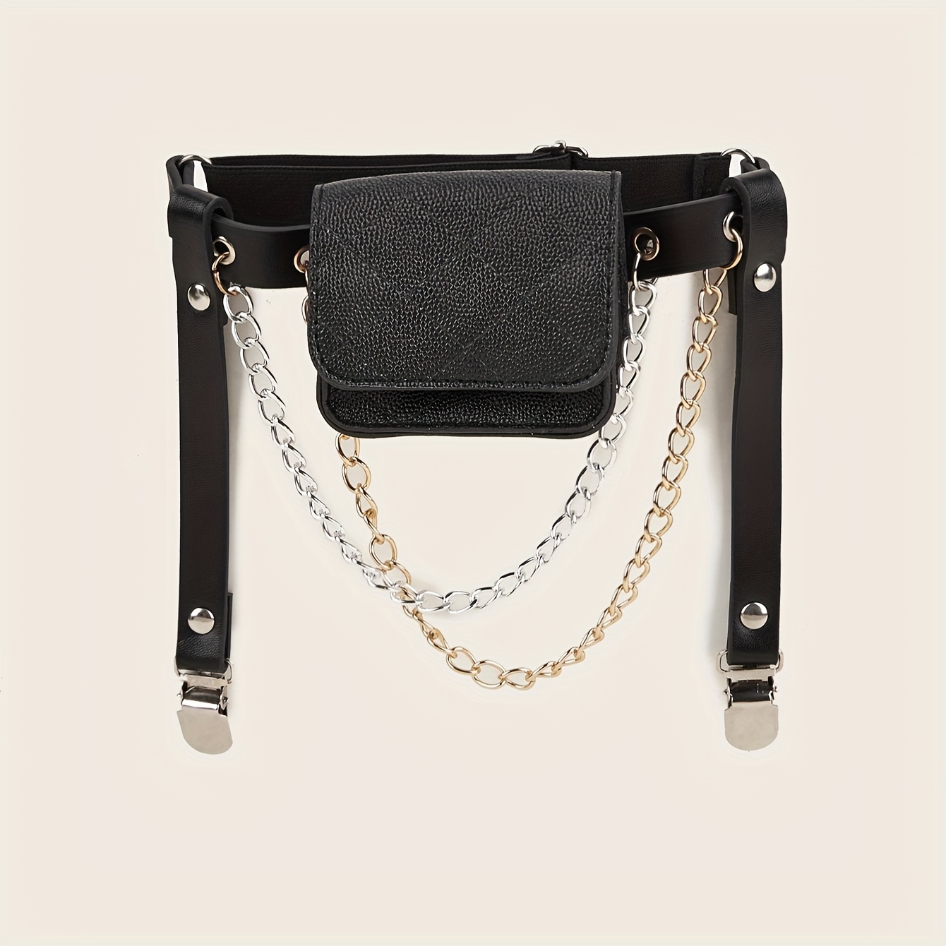 trendy bag decor garter belt y2k punk funky leg bag womens