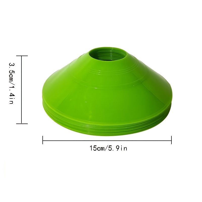 Kit De Marqueurs De Cônes De Disque D'entraînement De Football De 10 Pièces  19cm * 5cm Avec Support Pour Exercices, Équipement D'entraînement De  Football, Mode en ligne