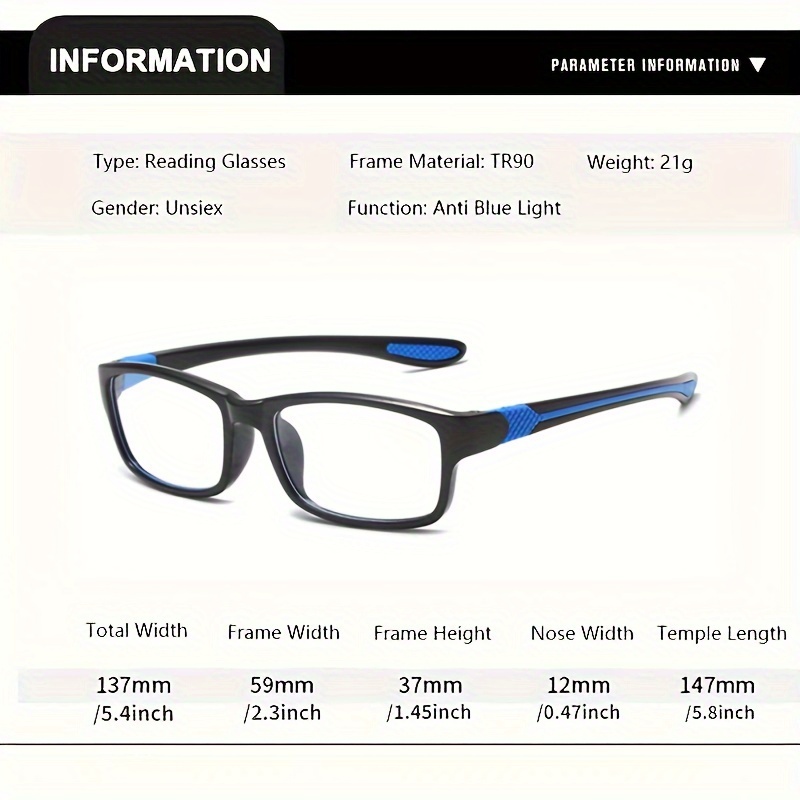 Women's High definition Anti blue Light Reading Glasses - Temu