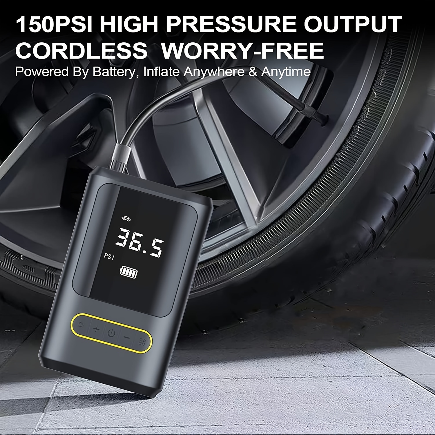 Portable Air Compressor Morpilot Tire Inflator Digital Pressure