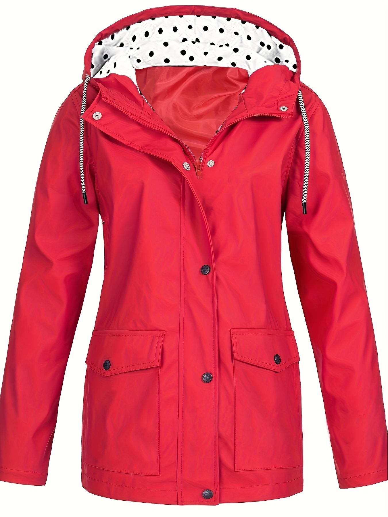 Women Coats Winter Sale Plus Size Ladies Solid Rain Jacket Outdoor