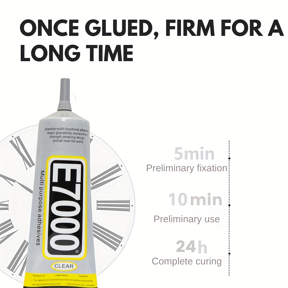 E7000 Fully Transparent High Strength Liquid Rubber Glue for Metal