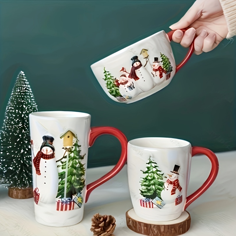 Ceramic Coffee Mug Tall Coffee Cup For Christmas Gift Large - Temu