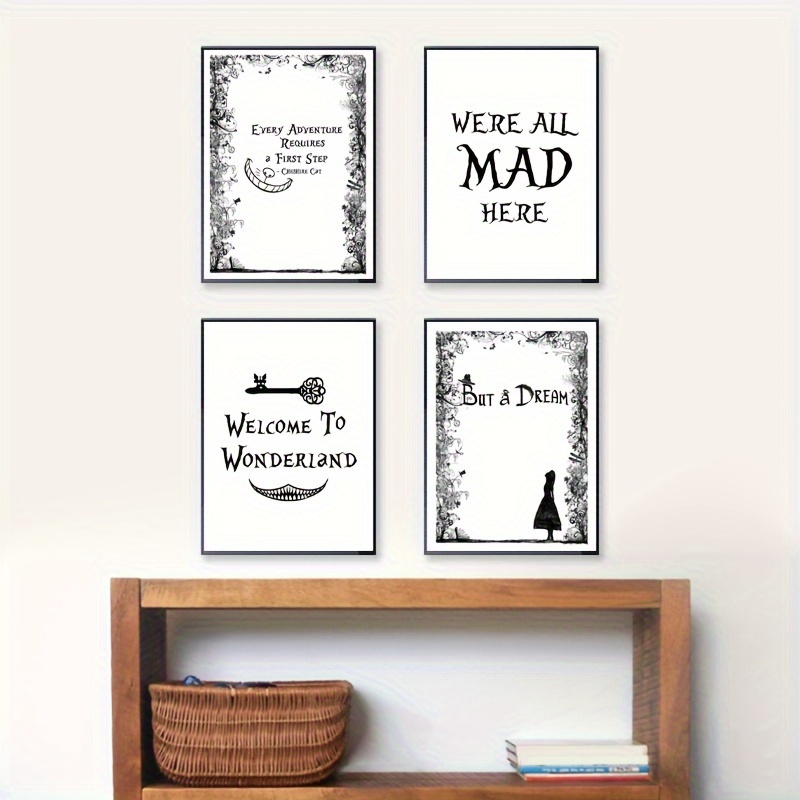 Alice in Wonderland Prints - 11x14 Unframed Wall Art Print Poster - Perfect  Alice in Wonderland Gifts and Decorations (You're Nothing But a Pack of