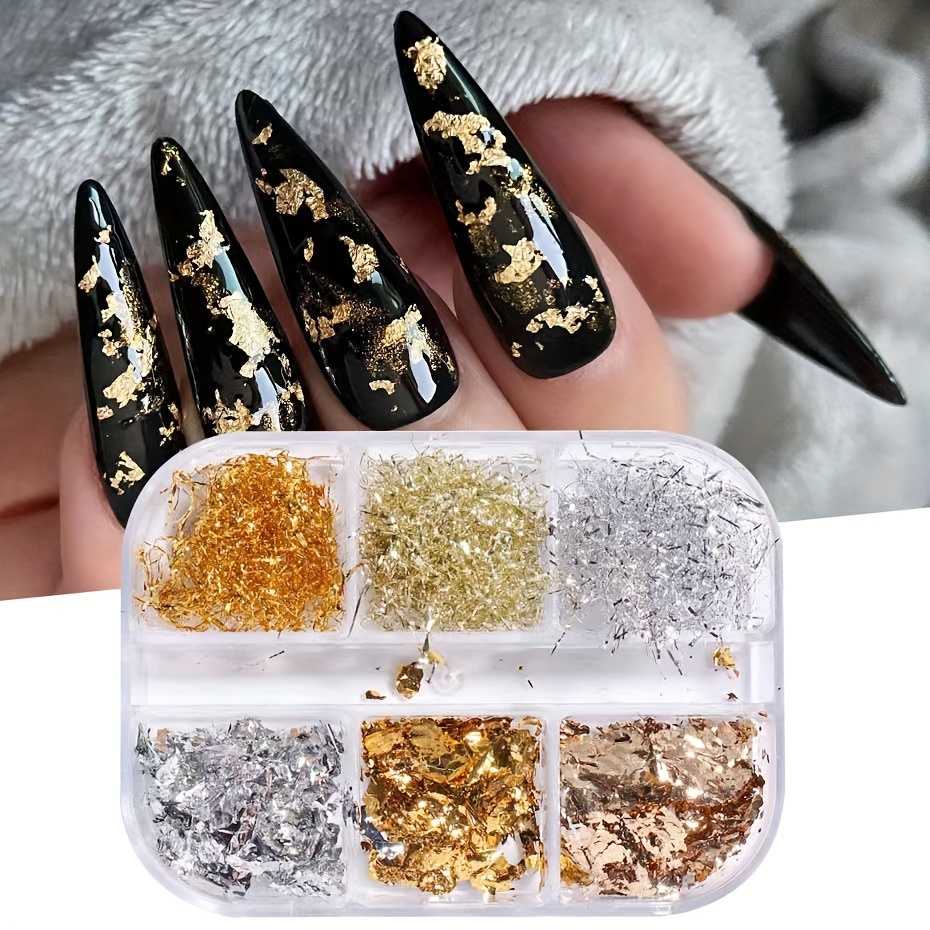 Gold Foil Flakes 3 Gram Imitation Gold Foil Flakes Metallic Leaf for Nails  Painting and Resin Jewelry Making - AliExpress