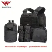yakeda tactical weighted vest adjustable quick release buckle for men and women boost your fitness workout training and running details 1