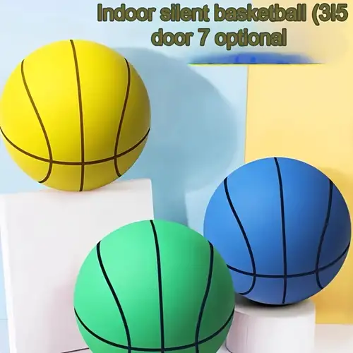 Basketball Silencieux Taille 7 | Silent Basketball | Basketball Silencieux  Interieur | Balle D'entraînement En Mousse Haute Densité Sans Revêtement 