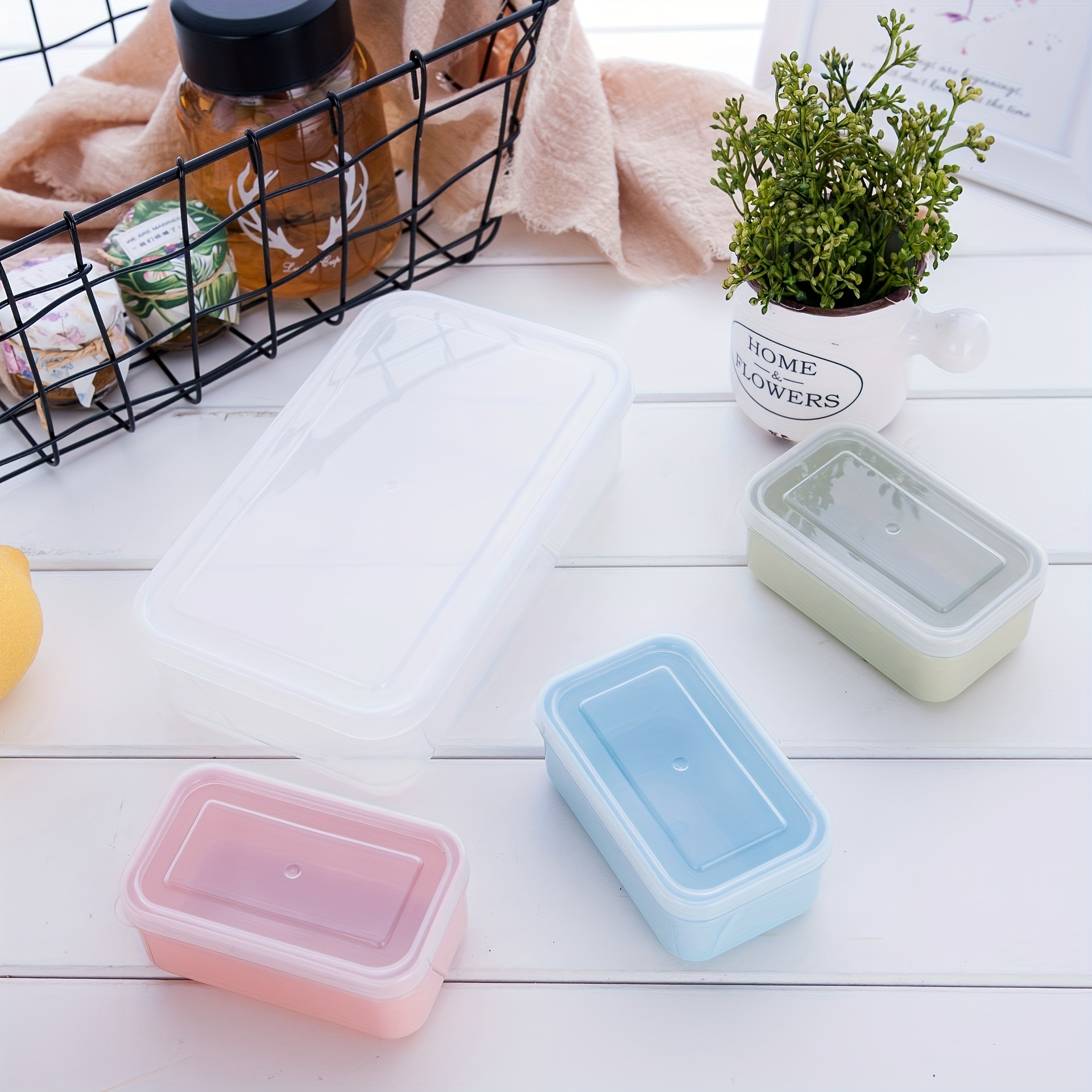 2pcs Reusable Meal Prep Food Storage Containers with Lids Airtight BPA-Free  Stackable Plastic Food Containers for Pantry