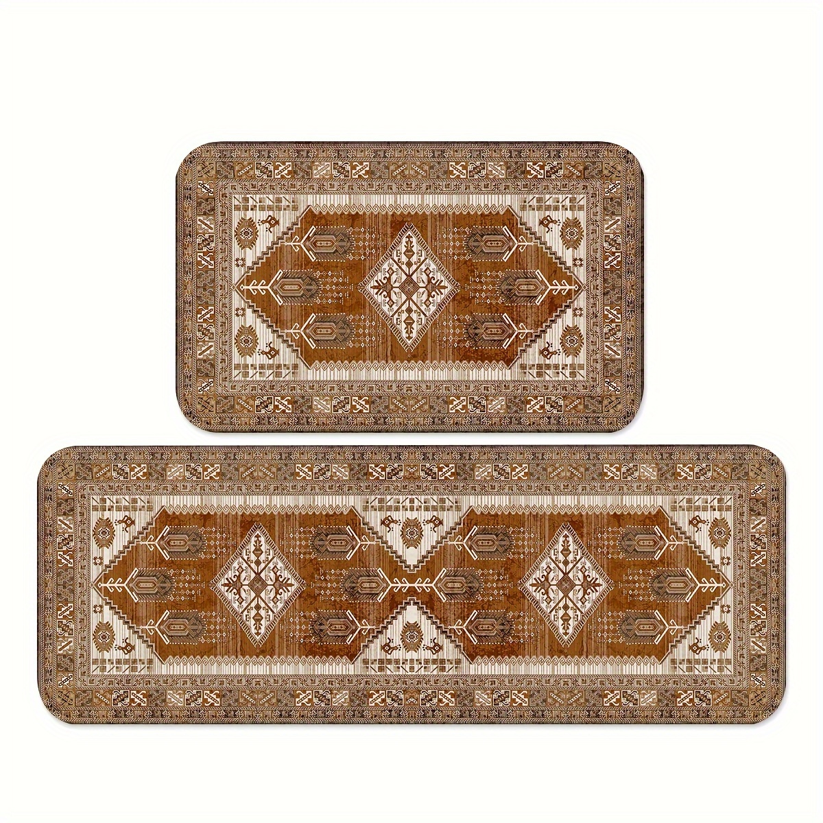 

1/2pcs Farmhouse Kitchen Mats, Household Decorative Carpets, Non-slip Absorbent Entrance Pads, Washable Runner Rugs, For Kitchen, Home, Office, Sink, Laundry, Bathroom, Spring Decor, Sets 2 Piece