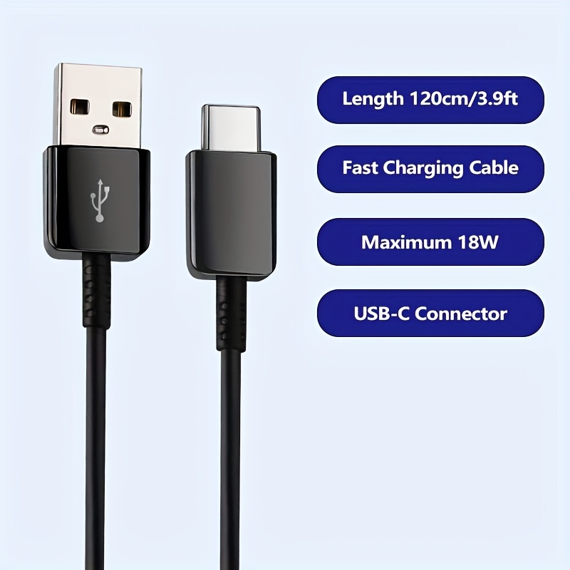 USB-C to USB-C Cable 60W Charge and Sync 1m Original Samsung Black