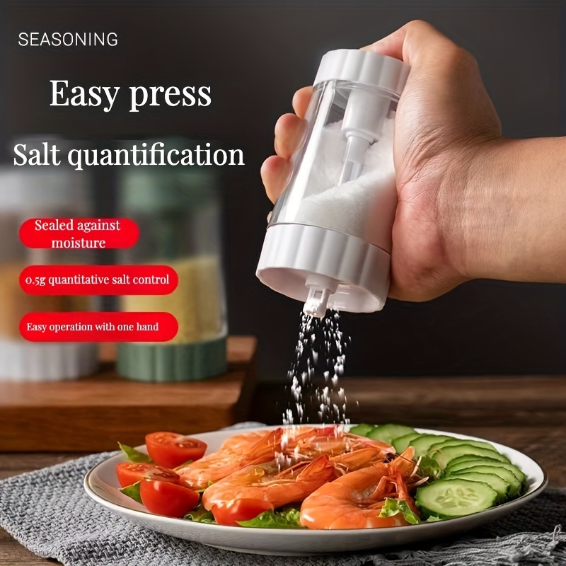 Push -Type Salt Shaker 0.5g Metering Salt Dispenser Seasoning