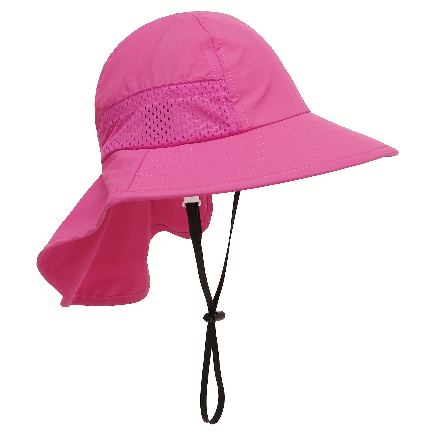 1pc Summer New Thin and Breathable Mesh Sun Hats, Children's Bucket Hats,Temu