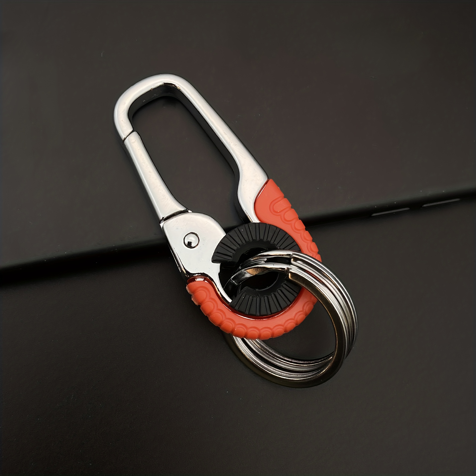 2 porte-clés porte-clés de voiture robuste en acier inoxydable