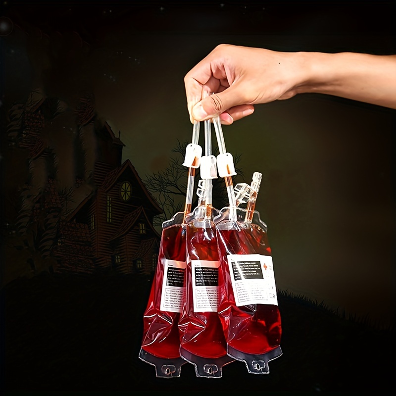 350ml Blood Juice Energy Drink Bag Halloween Event Party Supplies