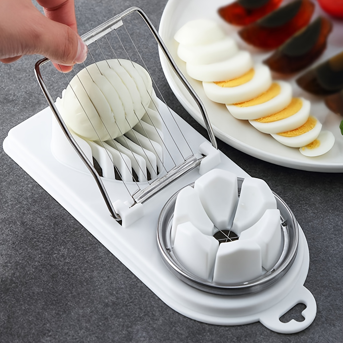 Stainless Steel Kitchen Tools Egg Slicer Egg - Temu