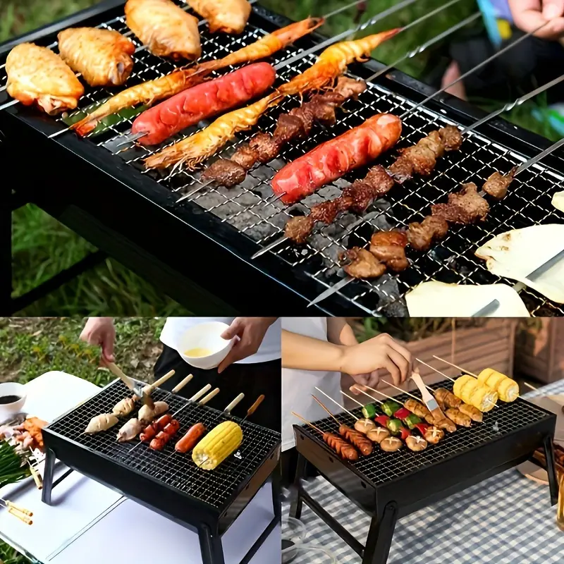 Small Charcoal Grills, Personal Mini Grill Portable Bbq Grill For