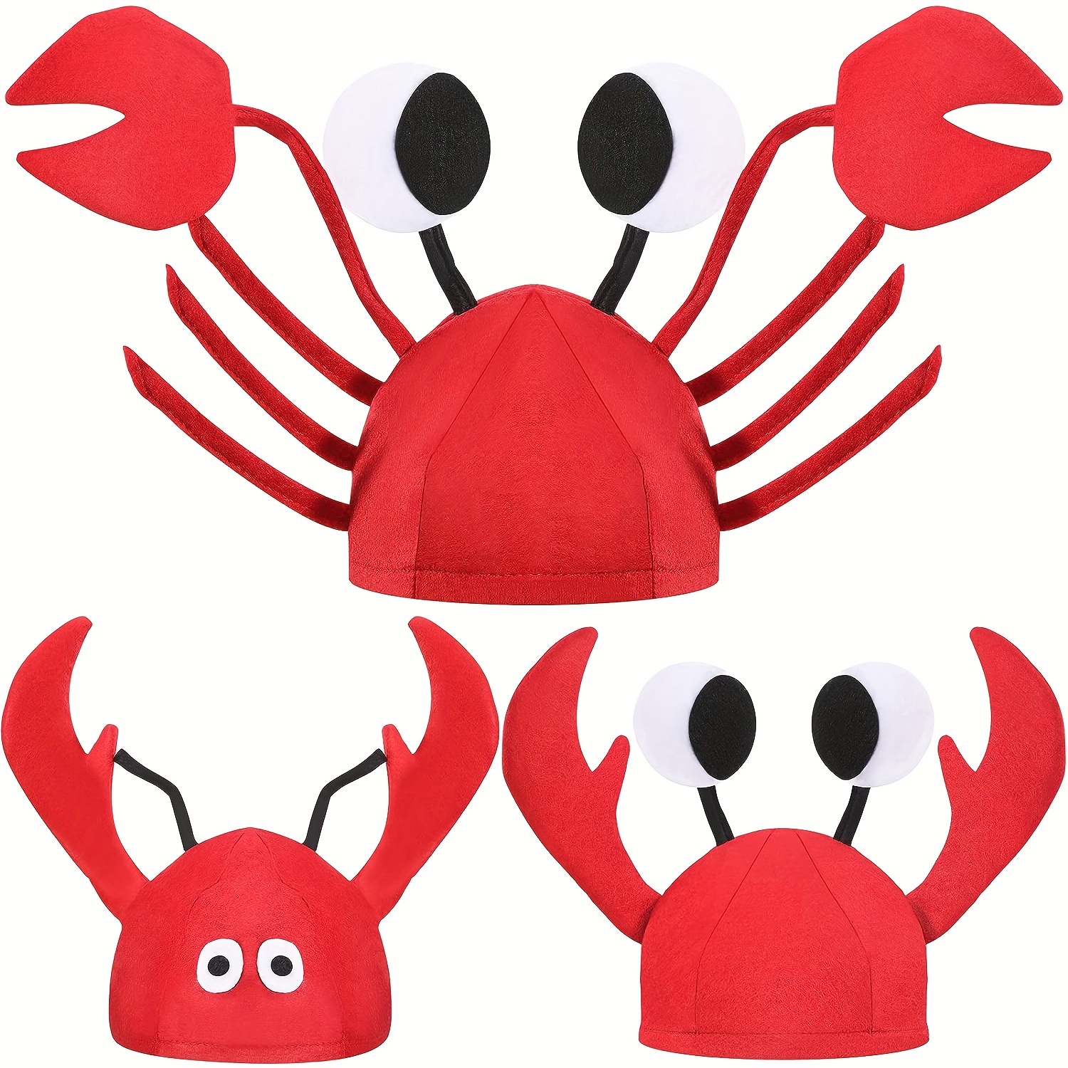 Crab Hat - Ocean Animal Hats - Fish Hats Crawfish Costume - Under the Sea  Party - By Funny Party Hats