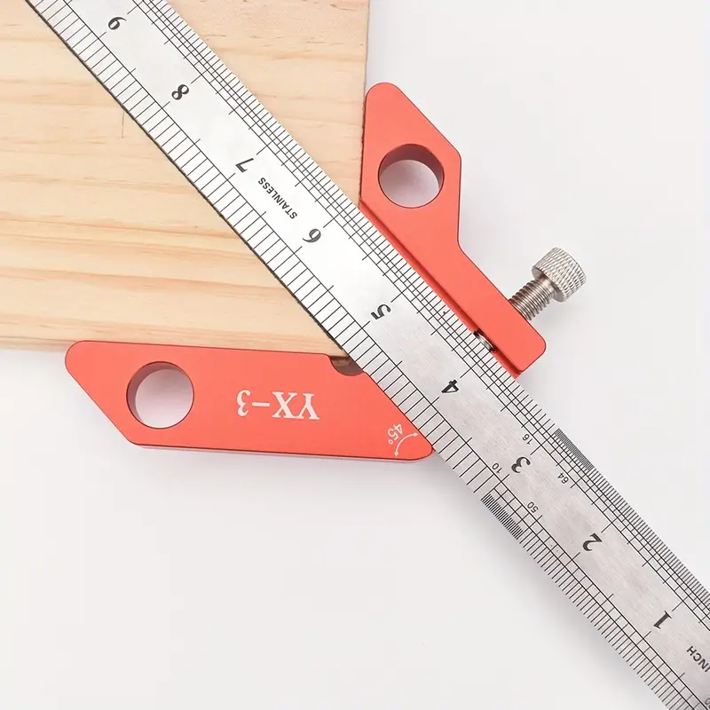 Right Angle Ruler Triangle Ruler Aluminum Alloy 45/90 Degree Frosted Right  Angle Gauge Woodworking Ruler - Temu