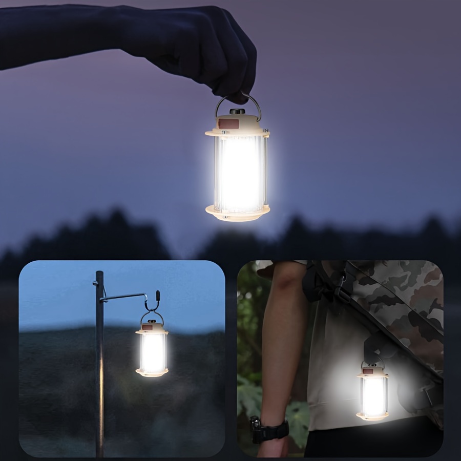 Hiromeco Camping Lights String, Outdoor String Lights With 5 Lighting Modes, Quick 30s Recovery, Durable And Waterproof, USB Charging - Portable