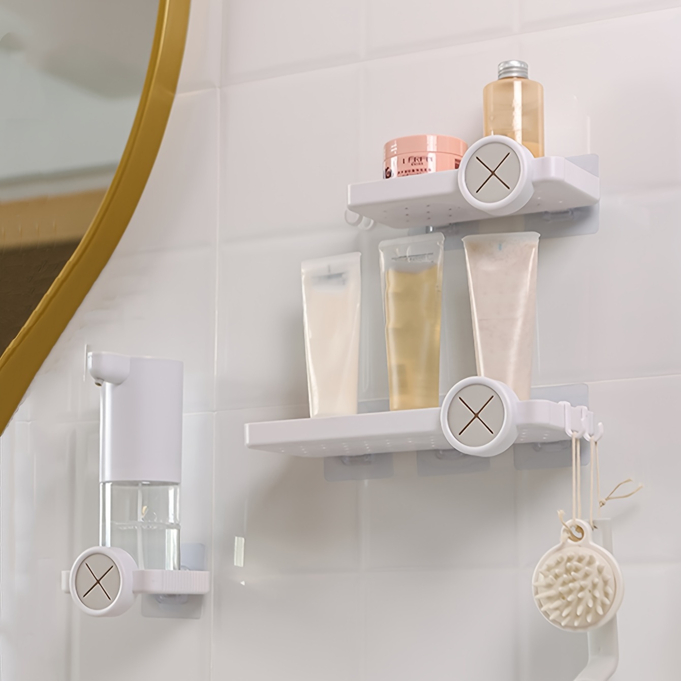 Vassoio Da Bagno A Parete 1pc, Portaoggetti Da Bagno In Plastica, Accessori  Da Bagno - Casa E Cucina - Temu Italy