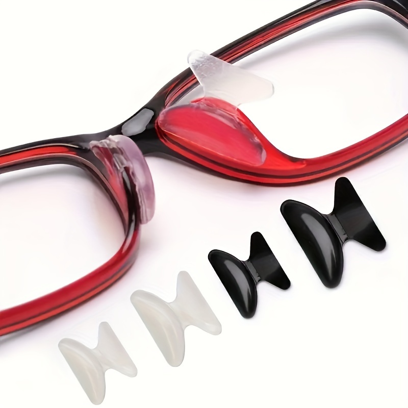 5 pares de almohadillas antideslizantes de silicona para la nariz para gafas