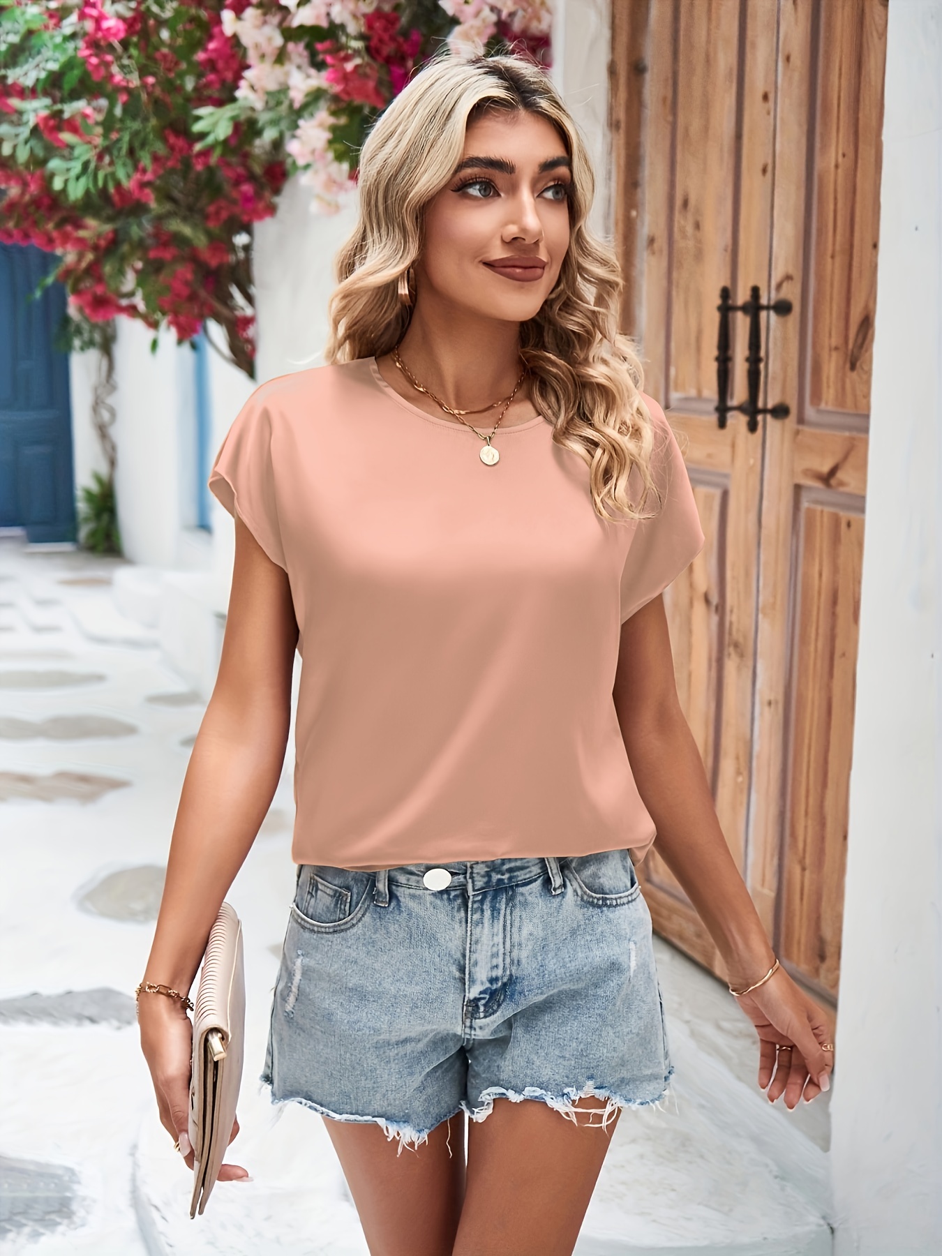 Gola Redonda Soltas Casual verão Vest Tops mulheres elegante teclado sem  mangas de camisa blusa ombro mulheres roupas - China Blusa feminina e Plain  Color preço