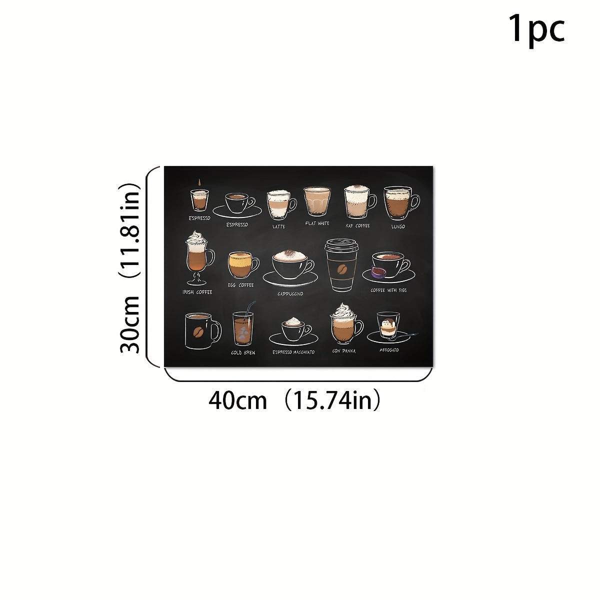 Retro Coffee Patterns Pads Rubber Absorbent Dishwashing Mats - Temu