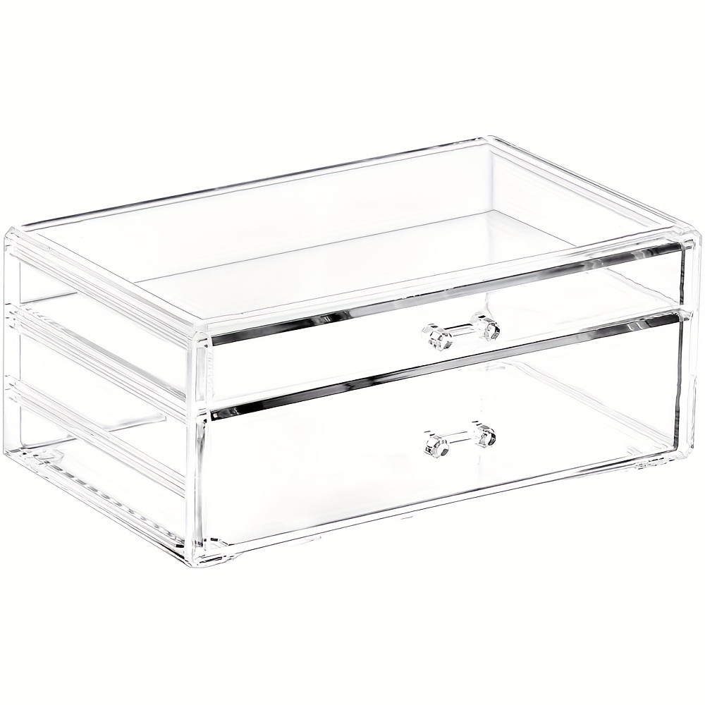 Buy Wholesale Taiwan Stackable Acrylic Plastic Drawer Organizer For  Stationery, Cosmetics, Jewelry, Earring, Document & Organizer