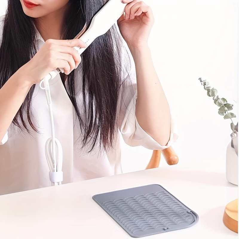 Heat Resistant Silicone Mat For Hair Straighteners Flat - Temu