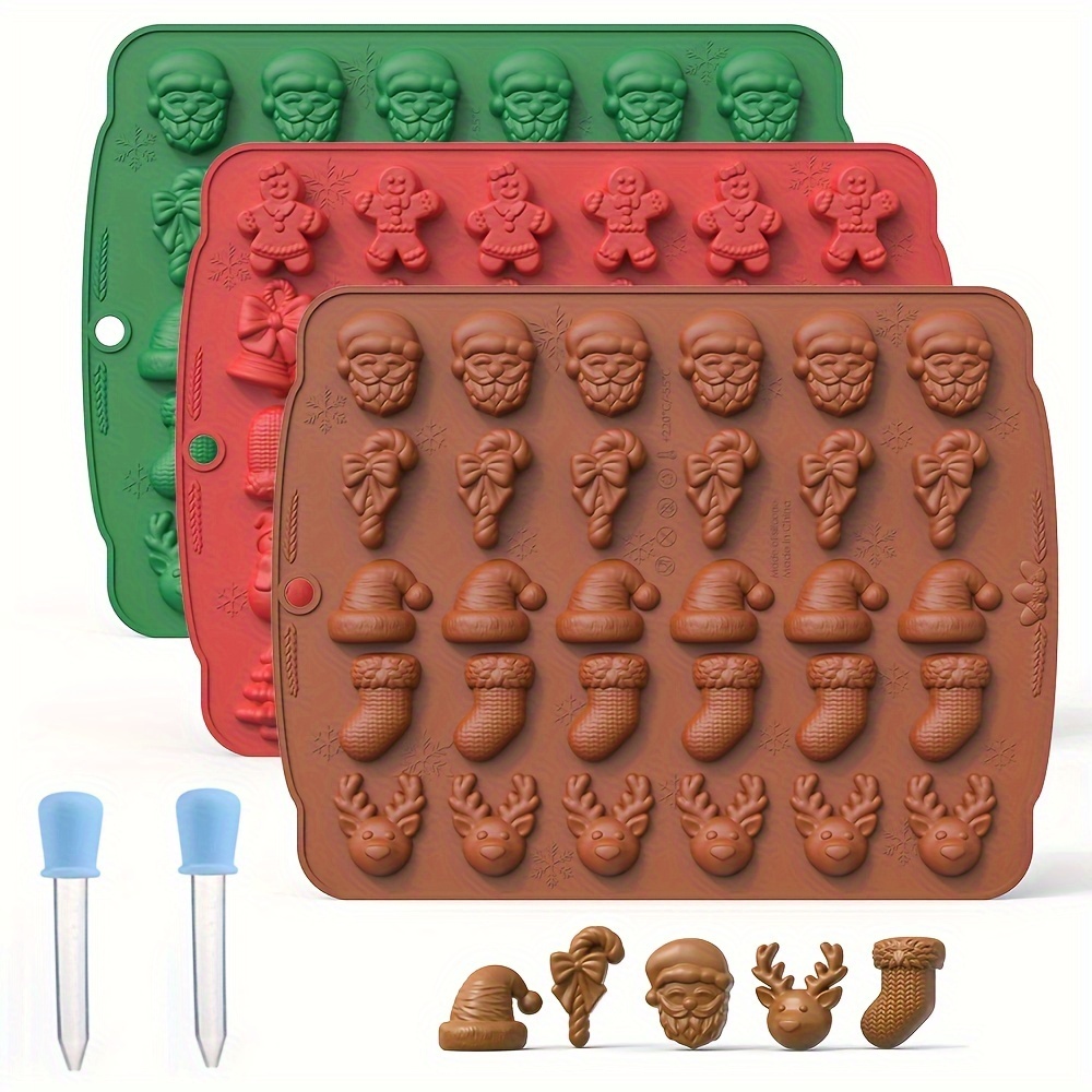 Chocolate Molds Silicone Candy Molds Multiple Shapes - Temu