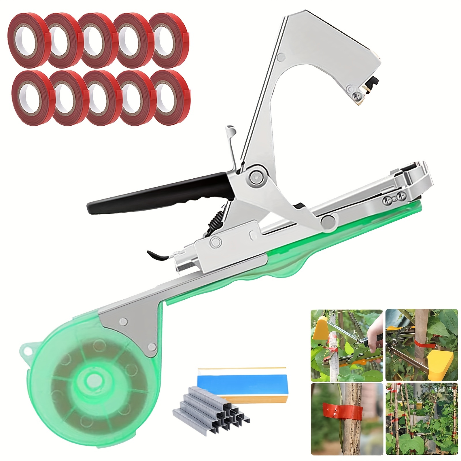 Tying Machine Set Plant Garden Plant Tape Tool Tapener With Tape