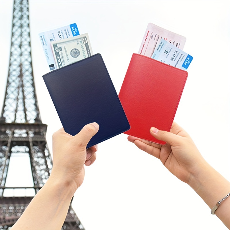 Acheter Couverture de passeport colorée multifonctionnelle en cuir