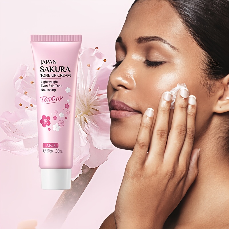 * Sakura Tone UP Cream Brightening Primer Nourishing Moisturizer Long  Lasting Waterproof 1.06oz Toning Brighting Cream