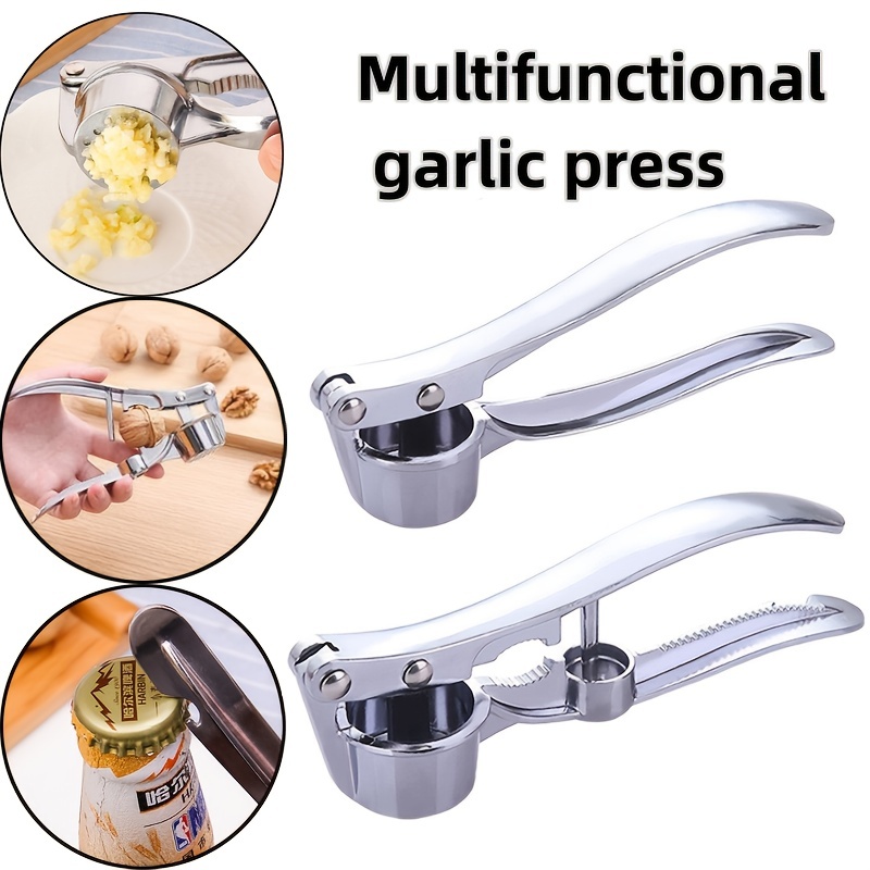 Garlic Press Garlic Paste Multifunctional Clip Stainless Steel Manual Pull  Garlic Beater Kitchen Accessories Garlic Chopper
