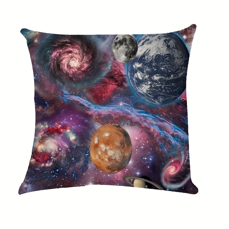 4 Pezzi, Fodere Per Cuscini Copricuscini Quadrati Decorativi Spaziali,  Universo Cosmico Spazio Esterno Campo Stellare Federa Morbida Decorazioni  Per