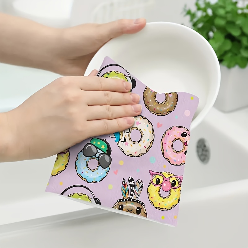 2Pcs Cute Hand Towel Hand Wipe Towel Water Absorbent Hand Towels Soft Cute  Hand