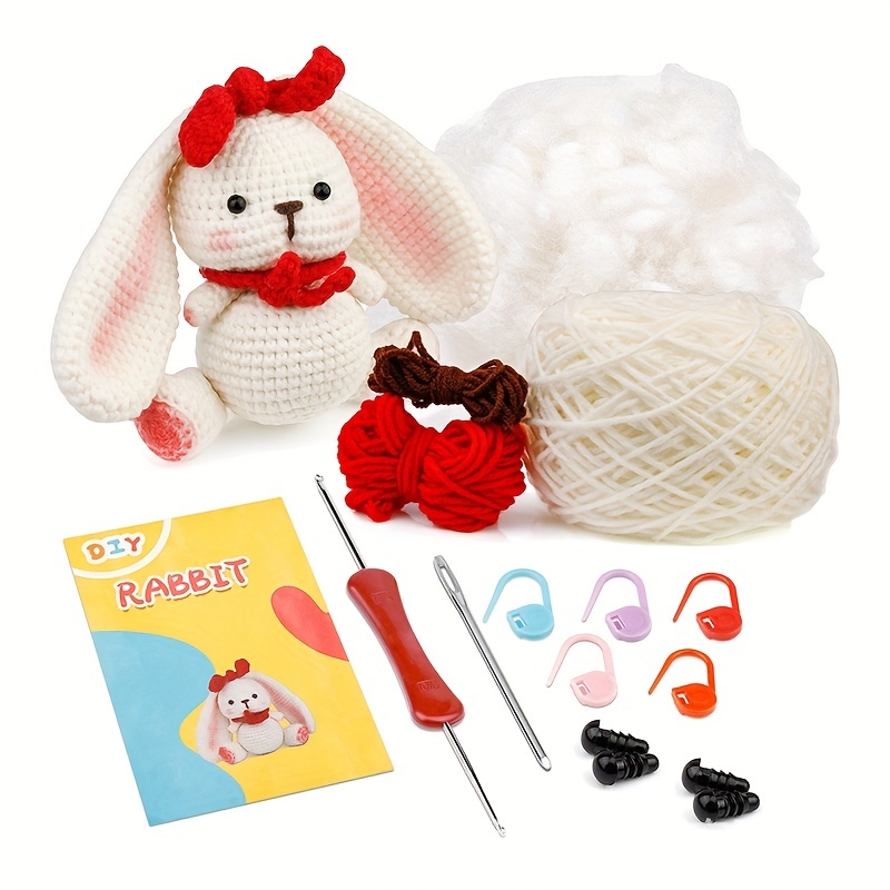 CraftStarter Crochet Kit for Beginners Adults and Kids. Includes All  Crocheting Supplies (Yarn, Wooden Crochet, Detailed Instructions) to Make a  Real Scarf. Amazing Gift for Somebody You Love (Yellow) : : Toys