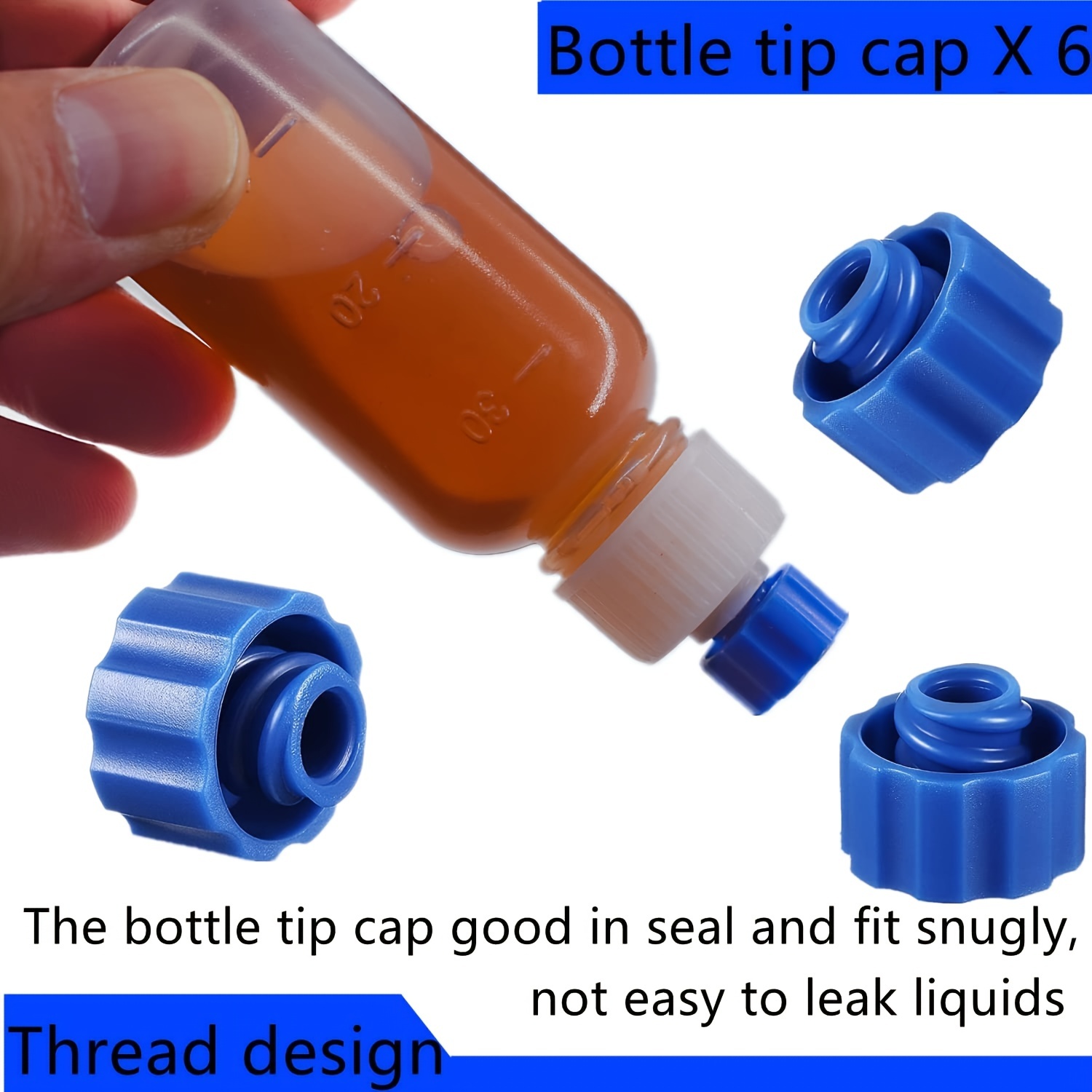 Piping Bottle (Cap, 4 tips, Syringe)